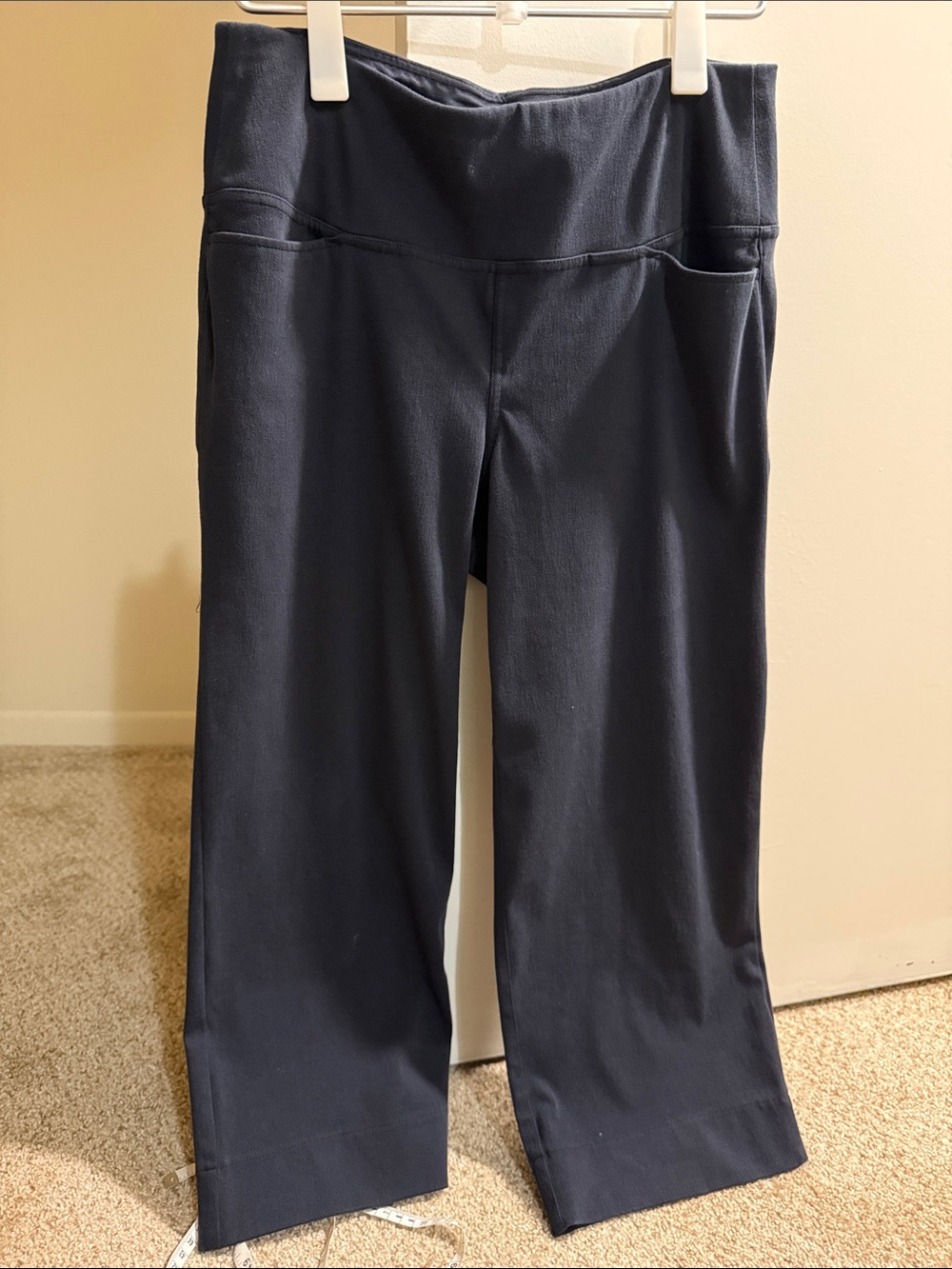 J•Jill Medium Navy Stretch Pull-On Pants